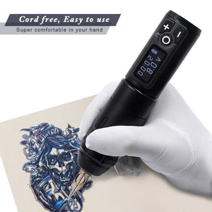 Planet Gates Wireless Tattoo Machine Pen Replaceable Battery Coreless Motor Rotary Tattoo Pen Cartridge for Tattoo Artists Low Vibration
