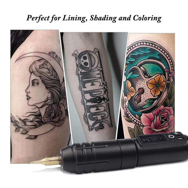 Planet Gates Wireless Tattoo Machine Pen Replaceable Battery Coreless Motor Rotary Tattoo Pen Cartridge for Tattoo Artists Low Vibration