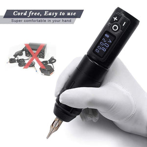Planet Gates Wireless Tattoo Machine Pen Replaceable Battery Coreless Motor Rotary Tattoo Pen Cartridge for Tattoo Artists Low Vibration