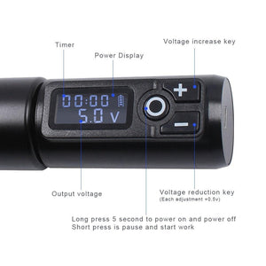 Planet Gates Wireless Tattoo Machine Pen Replaceable Battery Coreless Motor Rotary Tattoo Pen Cartridge for Tattoo Artists Low Vibration
