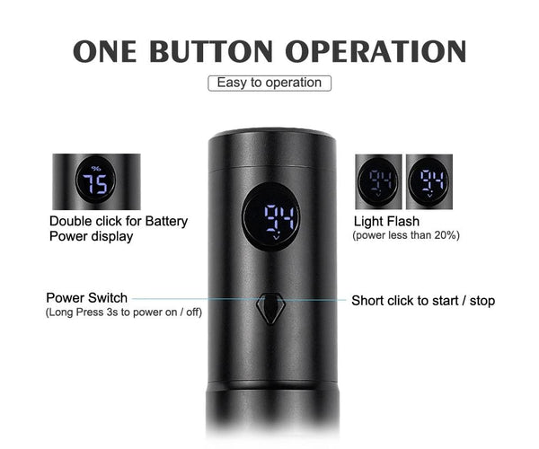 Planet Gates Wireless Tattoo Machine Pen Rotary Tattoo Eyebrow Machine for Body Art Wireless Tattoo Pen Professional Coreless Motor