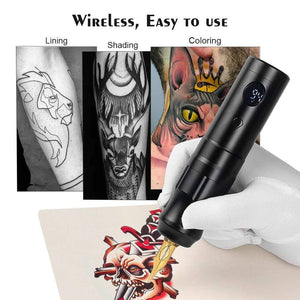 Planet Gates Wireless Tattoo Machine Pen Rotary Tattoo Eyebrow Machine for Body Art Wireless Tattoo Pen Professional Coreless Motor