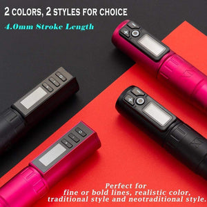 Planet Gates Wireless Tattoo Pen Machine Brushless Motor 1950 mAh Lithium Battery Fast Charge for Travel Portability