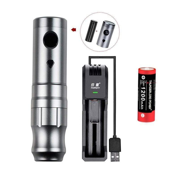 Planet Gates Wireless Tattoo Pen Machine Japanese Coreless Motor 2 Battery Pack Tattoo Supplies
