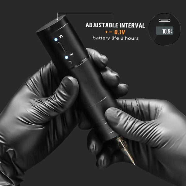 Planet Gates Wireless Tattoo Pen Machine Powerful Coreless DC Motor Fast Charging 2400 mAh Lithium Battery for Artist Body
