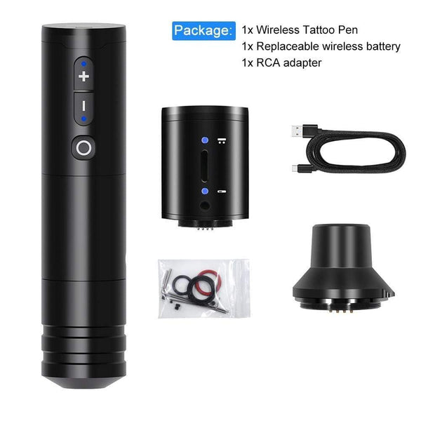 Planet Gates Wireless Tattoo Pen Machine Powerful Coreless DC Motor Fast Charging 2400 mAh Lithium Battery for Artist Body