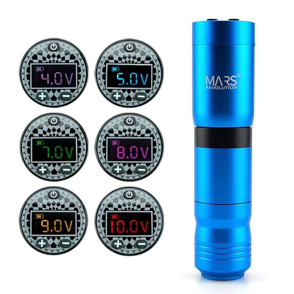 Planet Gates Wireless Tattoo Pen Machine Tattoo Gun with Battery and RCA Adaptor Colorful Screen