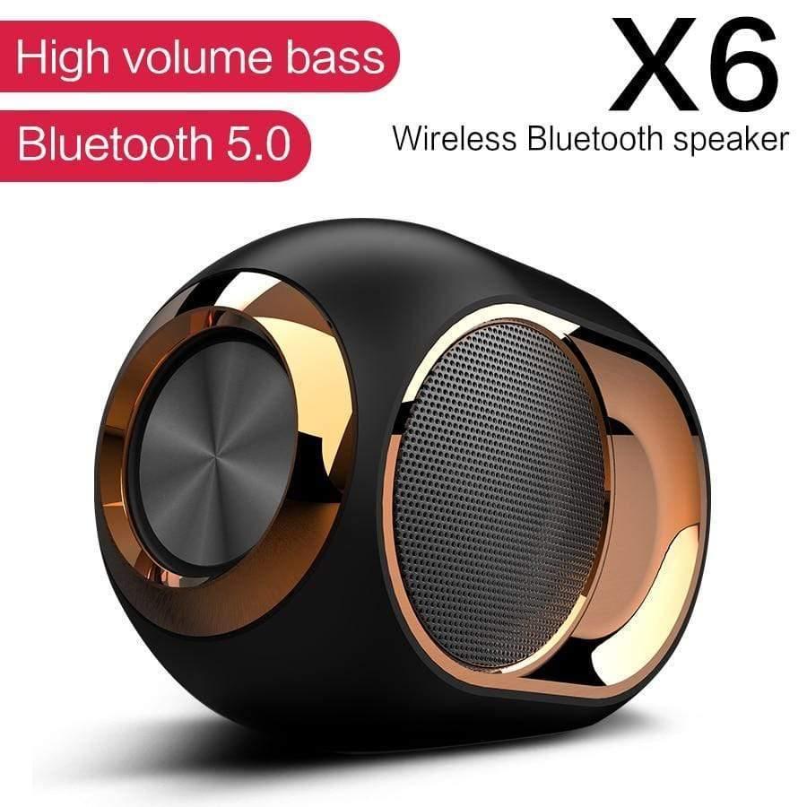 Planet Gates Wireless TWS X6 Bluetooth Speaker Portable Outdoor Loudspeaker Intelligent Noise Reduction Subwoofer Support TF U Disk FM Radio