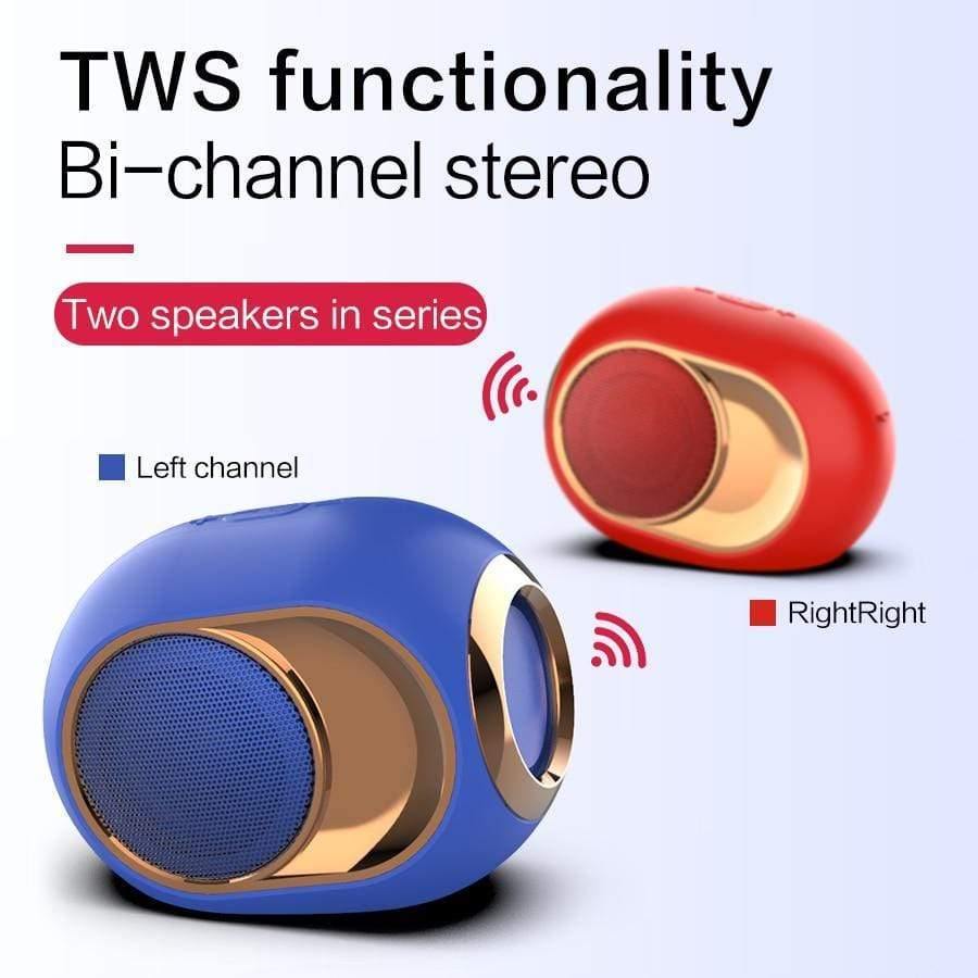 Planet Gates Wireless TWS X6 Bluetooth Speaker Portable Outdoor Loudspeaker Intelligent Noise Reduction Subwoofer Support TF U Disk FM Radio
