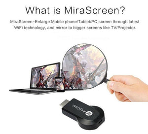 Planet Gates Wireless WiFi Display Dongle Screen Mirroring Audio Video Adapter for iPhone 5 5S 6 6S 7 8 Plus X For iPad & Android Phone to TV