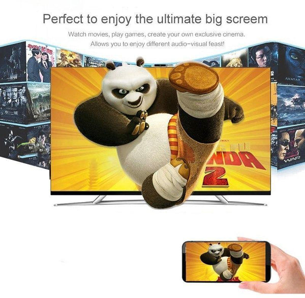 Planet Gates Wireless WiFi Display Dongle Screen Mirroring Audio Video Adapter for iPhone 5 5S 6 6S 7 8 Plus X For iPad & Android Phone to TV