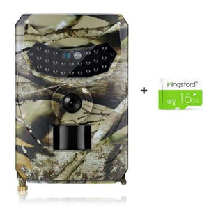 Planet Gates WIth 16G SD Card Night Vision Digital Hunting Camera + SD Card Waterproof Trap Trial Camera 26pcs Infrared LED120 Degree 12MP Wild Camera