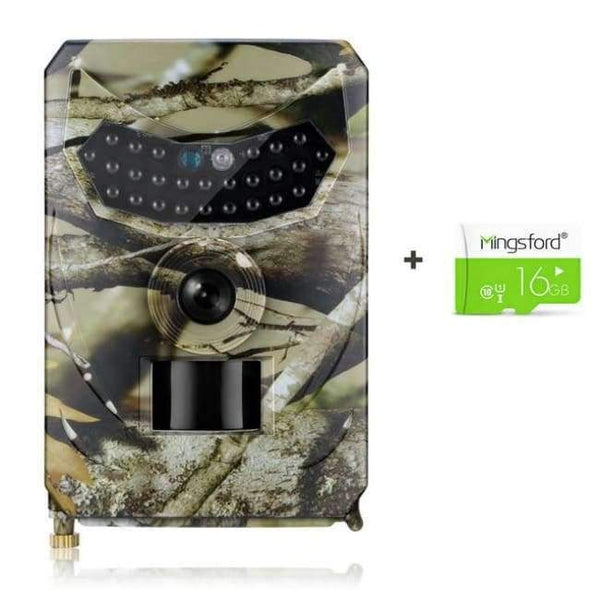 Planet Gates WIth 16G SD Card Night Vision Digital Hunting Camera + SD Card Waterproof Trap Trial Camera 26pcs Infrared LED120 Degree 12MP Wild Camera