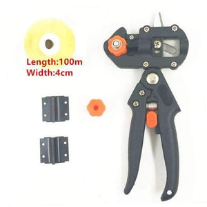 Planet Gates with 1pc 4cm tape G2 Tree Grafting Tools Pruning Shears Scissor Garden Farming Vaccination Secateurs Pruning Cutting Shears Grafting Tape(Optional)