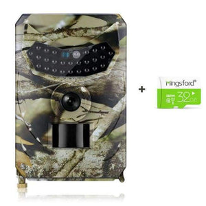 Planet Gates WIth 32G SD Card Night Vision Digital Hunting Camera + SD Card Waterproof Trap Trial Camera 26pcs Infrared LED120 Degree 12MP Wild Camera