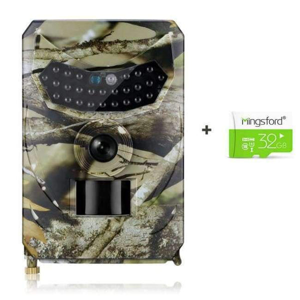 Planet Gates WIth 32G SD Card Night Vision Digital Hunting Camera + SD Card Waterproof Trap Trial Camera 26pcs Infrared LED120 Degree 12MP Wild Camera