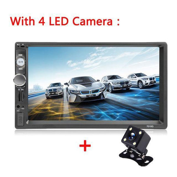 Planet Gates With 4 LED Camera 2 din 7'' HD Car Radio GPS Navigation Player Camera Bluetooth AUX MP5 Stereo FM Audio USB Auto Electronic 2din Autoradio