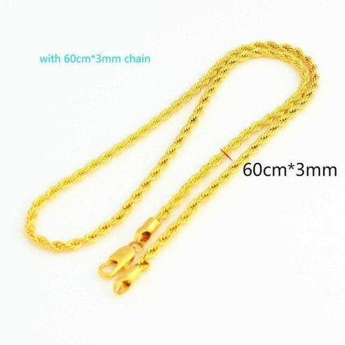 Planet Gates with 60cmX3mm chain 1 / Red / Resizable 24K Gold Color Crystal Necklace/Earring/Pendant/Bangle/Ring Middle Easter/India Habesha Wedding sets