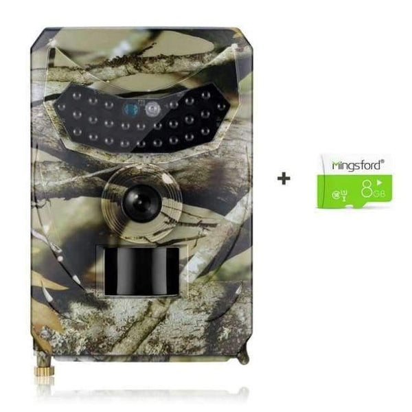 Planet Gates WIth 8G SD Card Night Vision Digital Hunting Camera + SD Card Waterproof Trap Trial Camera 26pcs Infrared LED120 Degree 12MP Wild Camera