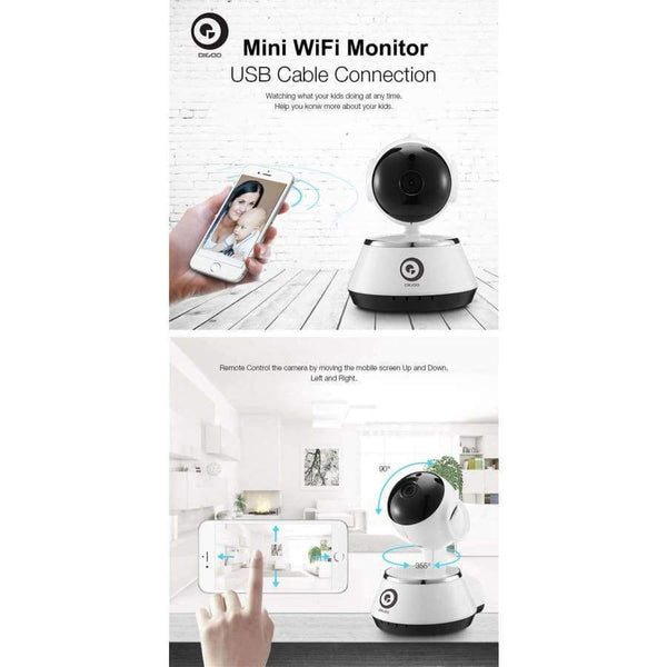 Planet Gates With 8g TF Card / United States Digoo BB-M1 Wireless WiFi USB Baby Monitor Alarm Home Security IP Camera 64G TF HD 720P Audio Netip Protection Wifi Camera 3.6mm