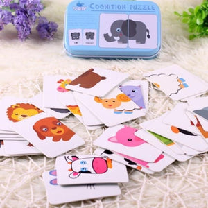 Planet Gates with animals / China Baby Toys Montessori wooden Cognitive Pair Puzzle Card Toy For Kids Learning Education Vehicle/Fruit/Animal/Life Set Puzzle Gift