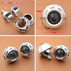 Planet Gates With B Shrouds Upgrade Metal 3.0 H1 Super HID Bi xenon Lens Projector lenses Headlight H1 H4 H7 Headlamps Car Styling Automobiles Part