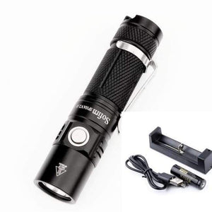Planet Gates with battery kit / Black Sofirn New SP10 V2.0 EDC Flashlight AA Tactical LED Flashlight 14500 Cree XPG2 550lm Mini Portable Flash Light Torch Lamp