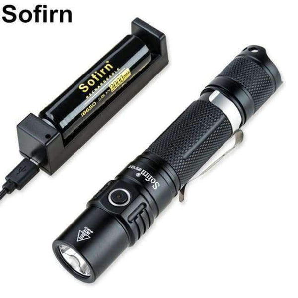 Planet Gates with battery kit / Black Sofirn SP31 V2.0 Powerful Tactical LED Flashlight 18650 Cree XPL HI 1200lm Torch Light Lamp with Dual Switch Power Indicator ATR
