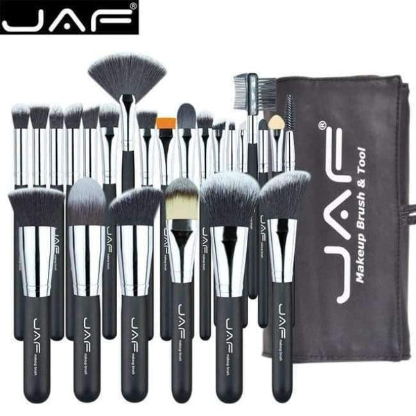 Planet Gates With Black Case 24pcs Professional Makeup Brushes Set High Quality Make Up Brushes Full Function Studio Synthetic Make-up Tool Kit J2404YC-B