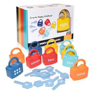 Planet Gates With box Alphabet Lock Key Matching Educational Toys Locks with Keys Toys Number Matching Locking Kids Learning Word Cognition Toys