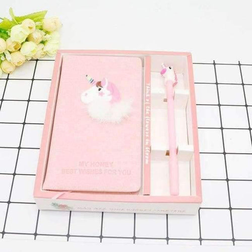 Planet Gates with box Creative New Cartoon Unicorn Notebook with box gift Set Girl Heart Stationery Gifts Notebooks & Writing Pads