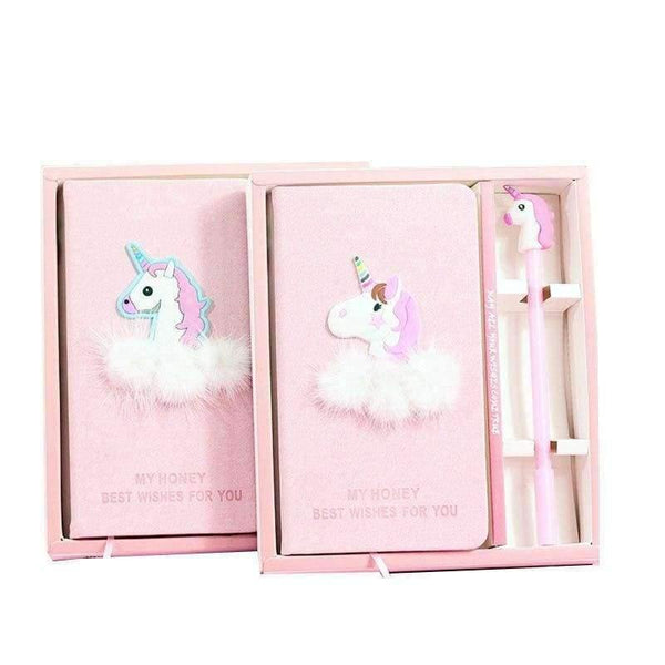 Planet Gates with box Creative New Cartoon Unicorn Notebook with box gift Set Girl Heart Stationery Gifts Notebooks & Writing Pads