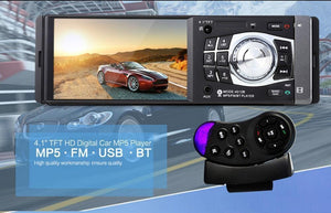Planet Gates With camera 1Din Car Radio 4.1Inch Bluetooth 1 Din Auto Audio Stereo Player FM Autoradio Support File Navigation Rear Camera Function
