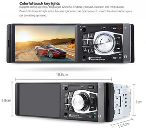 Planet Gates With camera 1Din Car Radio 4.1Inch Bluetooth 1 Din Auto Audio Stereo Player FM Autoradio Support File Navigation Rear Camera Function