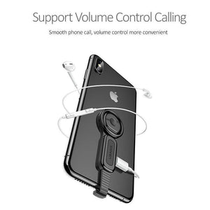 Planet Gates With Dual Lighting Lighting Dual Adapter & Ring Holder USAMS 3.5mm Audio&charger Adjust Phone Holder fast charging for iPhone iOS Adapter OTG