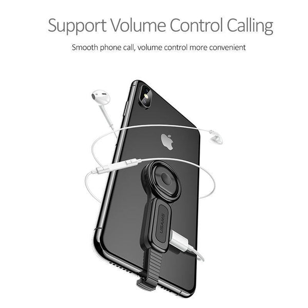 Planet Gates With Dual Lighting Lighting Dual Adapter & Ring Holder USAMS 3.5mm Audio&charger Adjust Phone Holder fast charging for iPhone iOS Adapter OTG