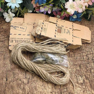 Planet Gates With earth Wedding Gift Boxes 25 pcs Kraft Travel Theme Air Mail Wedding Favor Souvenirs Candy Boxes Festive Party Supplies caja de regalo