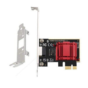 Planet Gates with Low Bracket TXA092 PCIE Card 2.5Gbps Gigabit Network Card 10/100/1000Mbps RTL8125b RJ45 Ethernet Network Card PCI-E Network Adapter