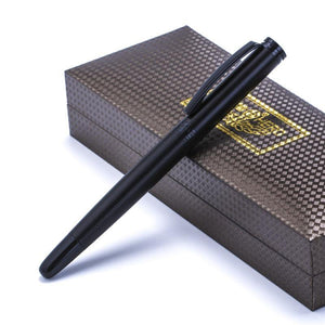 Planet Gates With pen bag Metal Matte black thread body Iraurita fountain pen 0.5mm ink pens Business Office