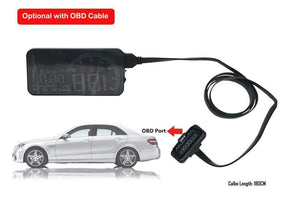 Planet Gates With Switch Cable / China Bright Car HUD Head up display OBD II EUOBD Computer Speedometer hud film Car electronics Overspeed Voltage Alarm