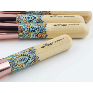 Planet Gates without bag Makeup Brushes 12PCS Set Bamboo Make Up Brush Soft Synthetic Collection Kit with Powder Contour Eyeshadow Eyebrow Brushes