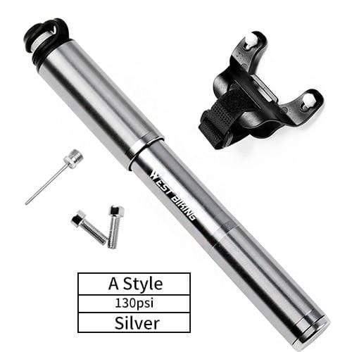 Planet Gates Without barometer / China Cycling Pump Hose Gauge Bicycle Adapter Alloy Portable Tire Inflator Air Needle Schrader Presta Valve Hand Bike Pump