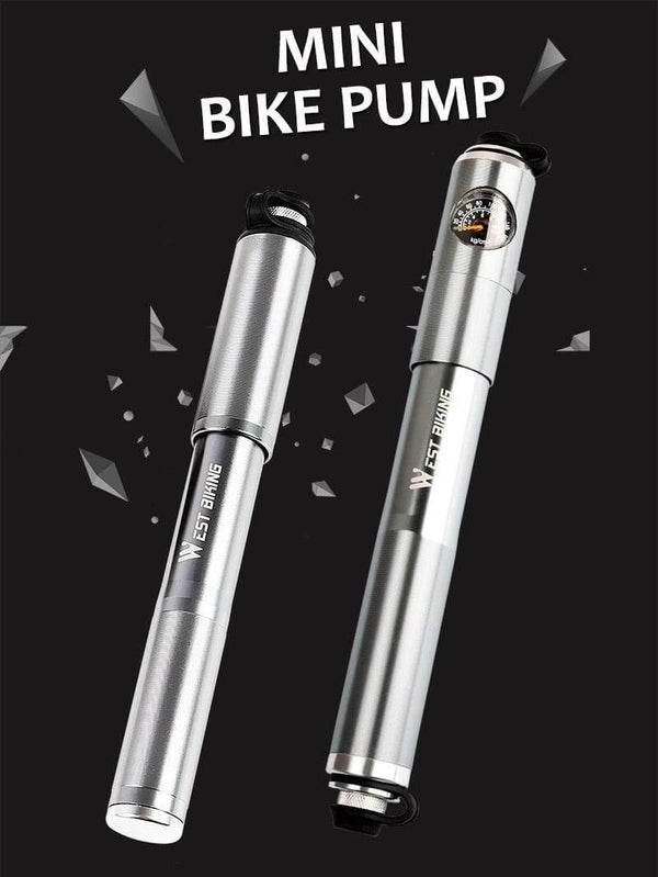 Planet Gates Without barometer / China Cycling Pump Hose Gauge Bicycle Adapter Alloy Portable Tire Inflator Air Needle Schrader Presta Valve Hand Bike Pump