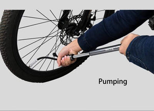 Planet Gates Without barometer / China Cycling Pump Hose Gauge Bicycle Adapter Alloy Portable Tire Inflator Air Needle Schrader Presta Valve Hand Bike Pump