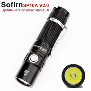 Sofirn New Sp10 V2.0 Edc Flashlight Aa Tactical Led Flashlight 14500 Cree Xpg2 550Lm Mini Portable Flash Light Torch Lamp