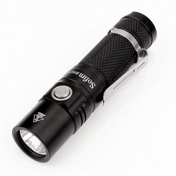 Planet Gates without battery / Black Sofirn New SP10 V2.0 EDC Flashlight AA Tactical LED Flashlight 14500 Cree XPG2 550lm Mini Portable Flash Light Torch Lamp