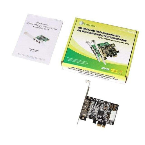 Planet Gates Without Cable PCI Express 3 Port Firewire 1394B & 1394A PCIe 1.1 x1 Card TI XIO2213B Chipset