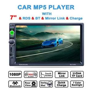 Planet Gates without camera 7inch  2DIN Car Bluetooth MP5 Player Rear View Camera FM / AM / RDS / BT Steering Wheel Control Car Radio Media Player