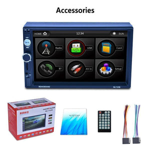 Planet Gates without camera 7inch  2DIN Car Bluetooth MP5 Player Rear View Camera FM / AM / RDS / BT Steering Wheel Control Car Radio Media Player