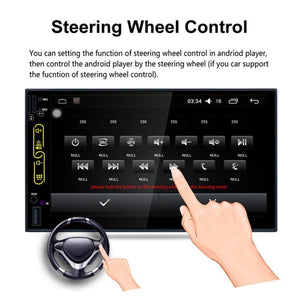 Planet Gates without camera FHD Capacitive Touch Screen Car Radio Media DVD Player Built-in Wifi GPS Navigation Android 6.0 System Mobile Phone